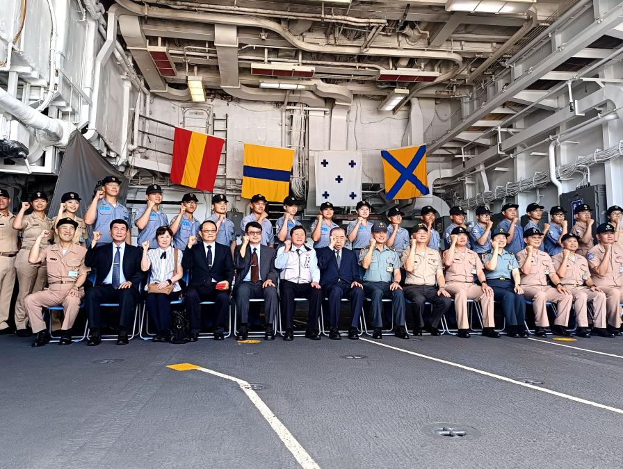 捍衛海疆　李棟樑慰訪168艦隊感謝官兵戮力戰訓本務