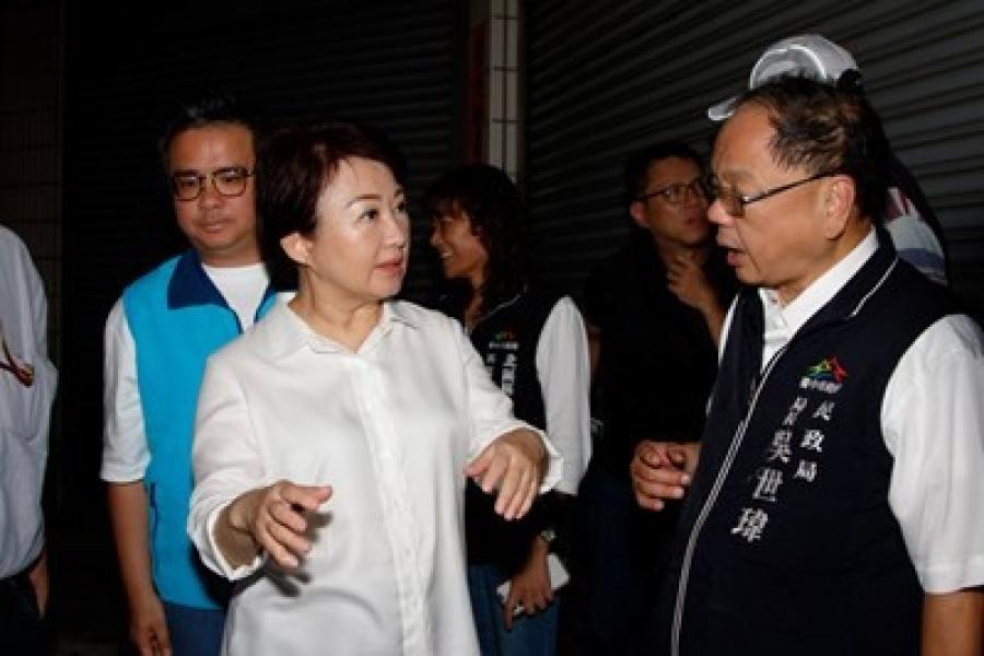 「丹娜絲」來襲前台中連淹2天　盧秀燕「媽媽市長」反罷免助選行程被打斷