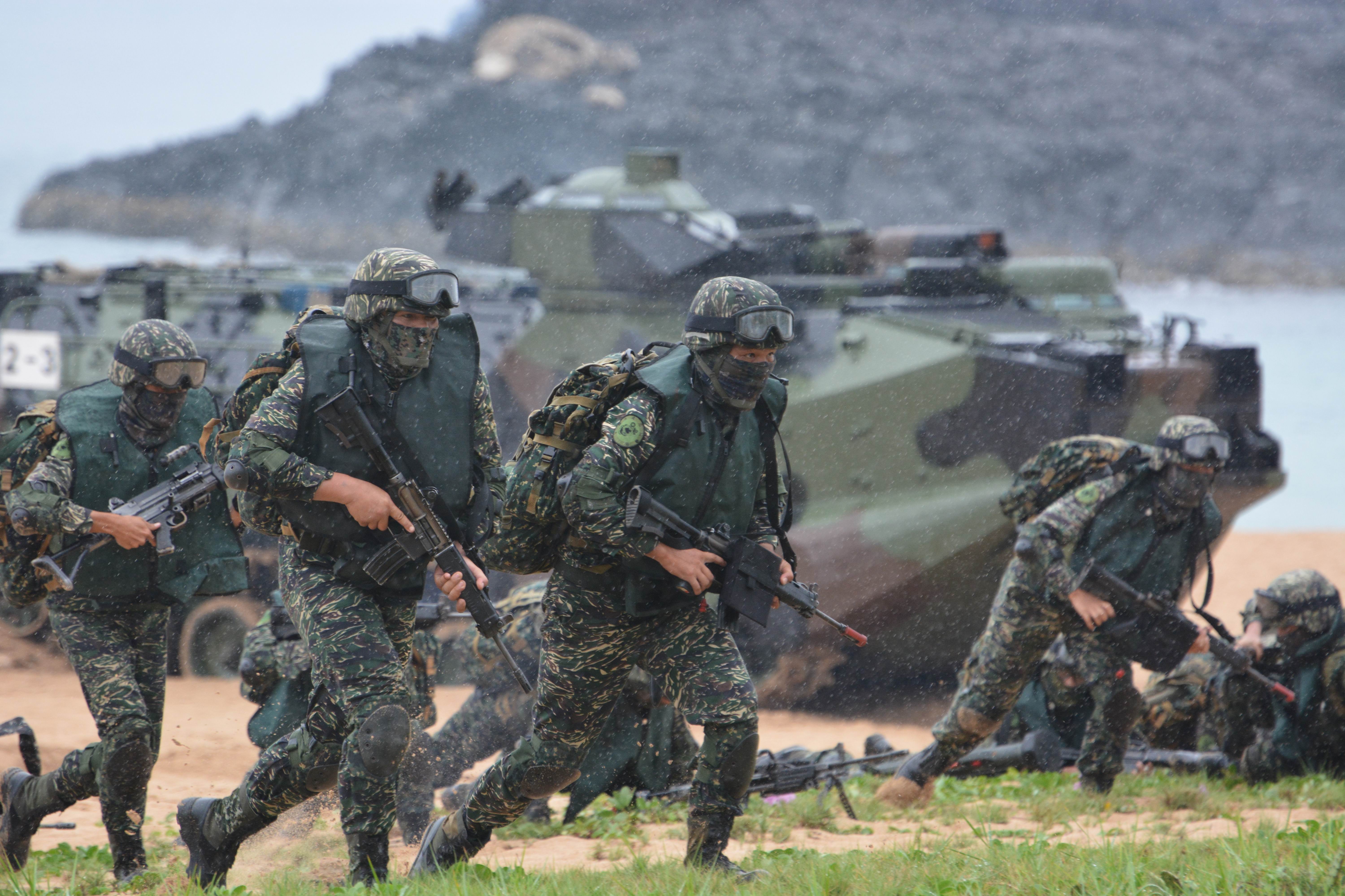 因應中共解放軍犯台, 國防部今發布同心、自強演習動員令。資料照片
