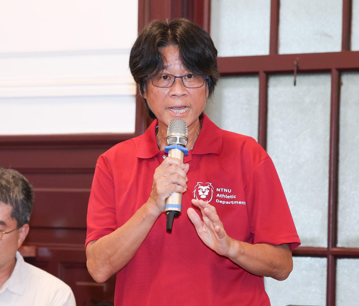 周台英19日首度公開出面表達歉意。中央社