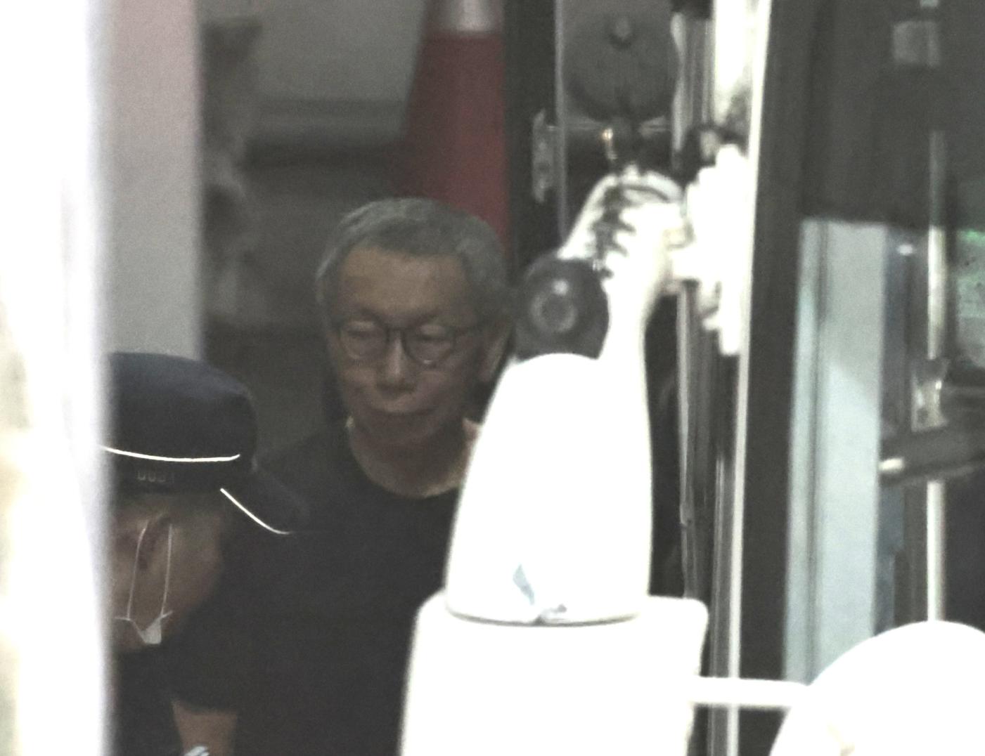 柯文哲24日因京華城案出庭。林啟弘攝