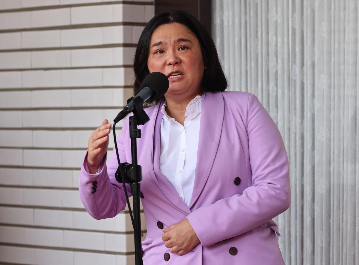 國民黨立委陳玉珍2日強調，普發現金１萬元一定要發的。資料照片／林啟弘攝