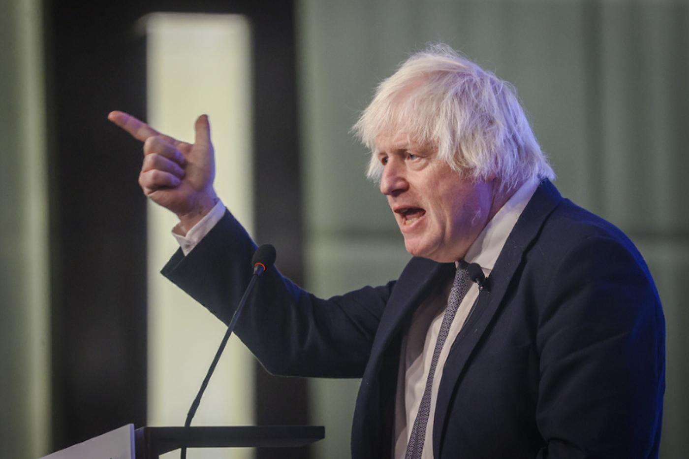 英國前首相強生（Boris Johnson）（圖）5日上午在台北出席「凱達格蘭論壇：2025印太安全對話」開幕式，並登台發表演說。中央社