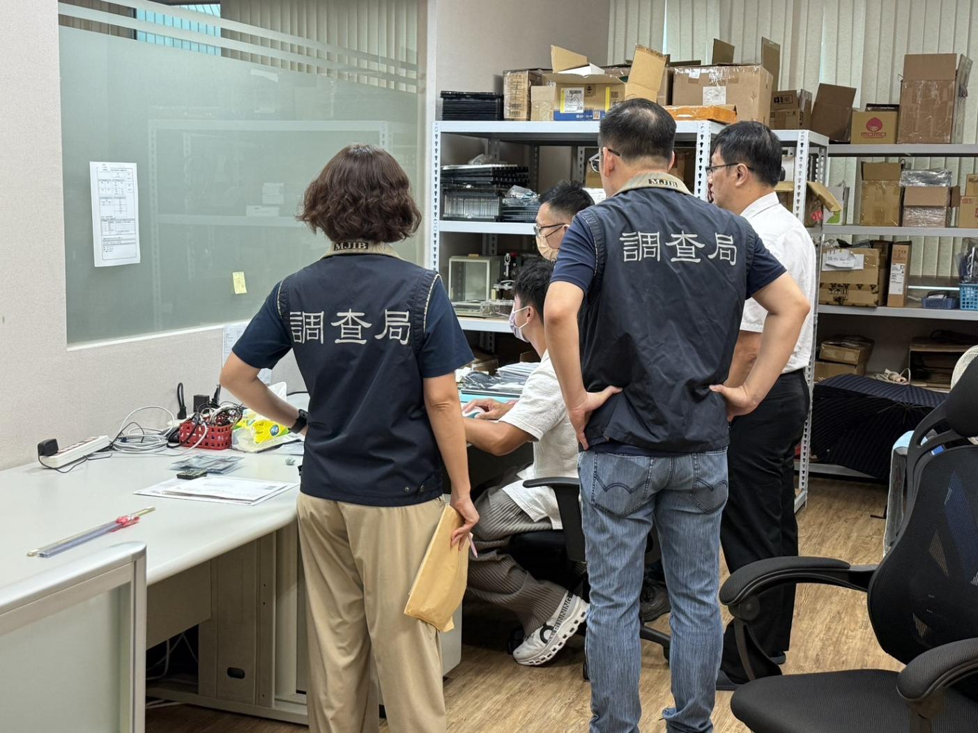 調查局偵辦中企在台非法挖角案。翻攝畫面