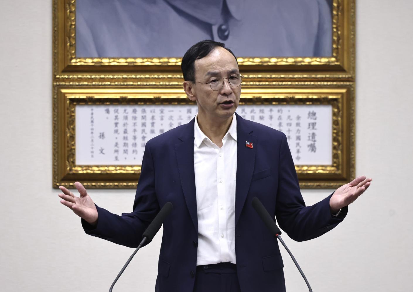 朱立倫任期即將在10月屆滿，823罷免及核三重啟公投將是他在主席任內最後一場大型選務。林啟弘攝