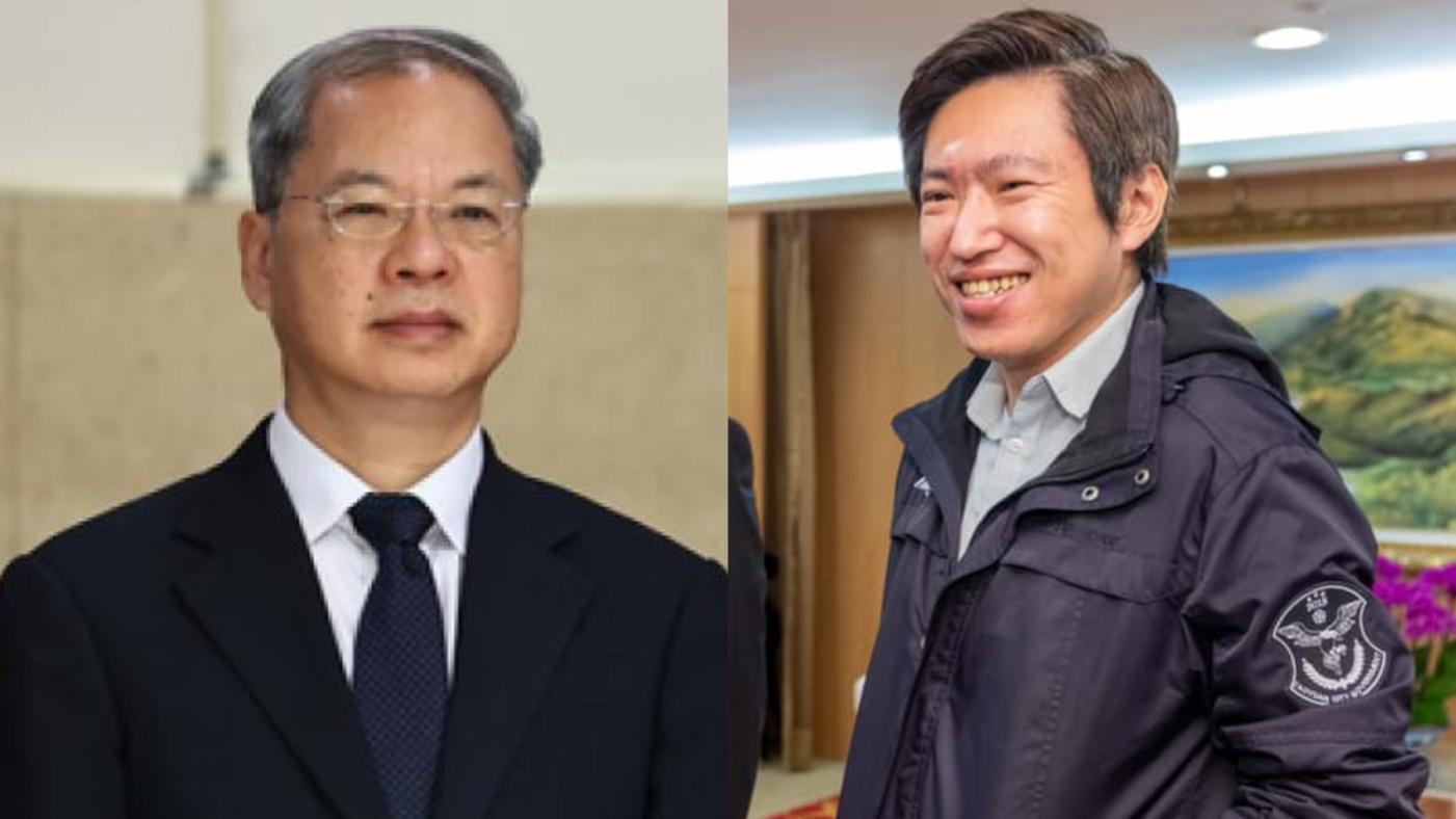 內閣改組啟動，龔明鑫（左）轉任經濟部長、張惇涵（右）接行政院秘書長。資料照片