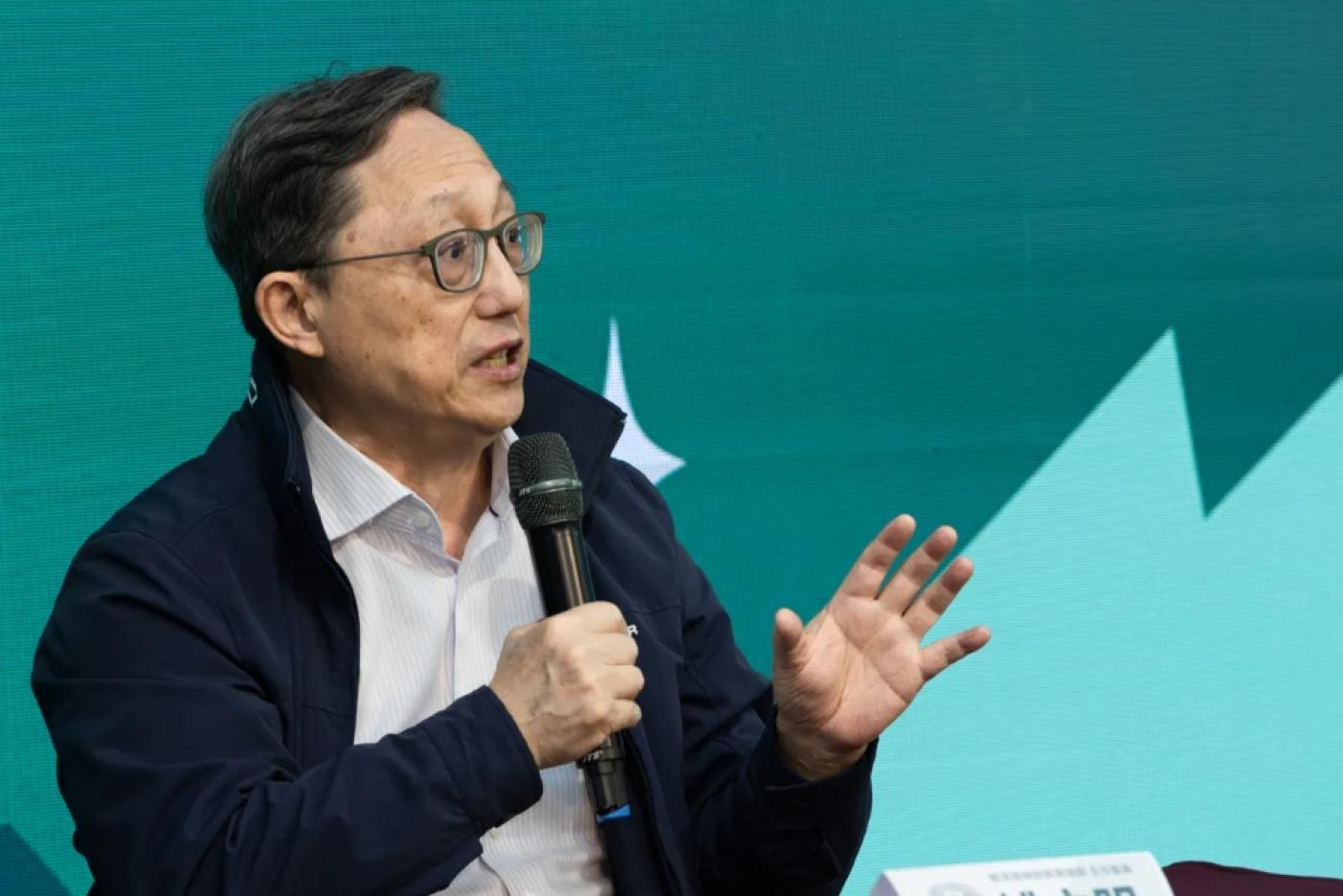 苦苓今天爆料，賴清德身邊有一群人不讓別人靠近他，把當年姚立明請他幫忙的過程公開。圖為2023年姚立明擔任賴蕭競總主委。資料照片