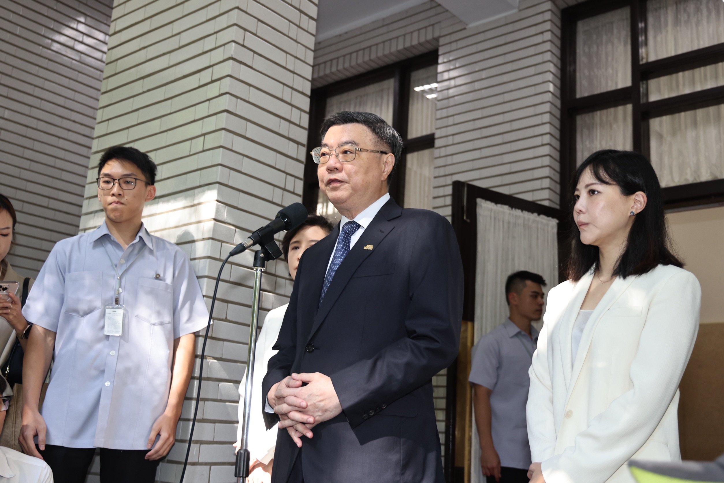 卓榮泰今到立院報告並備詢，他表示新團隊會在一週之內完成。林啟弘攝