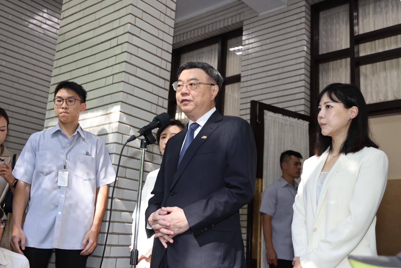 卓榮泰今到立院報告並備詢，他表示新團隊會在一週之內完成。林啟弘攝
