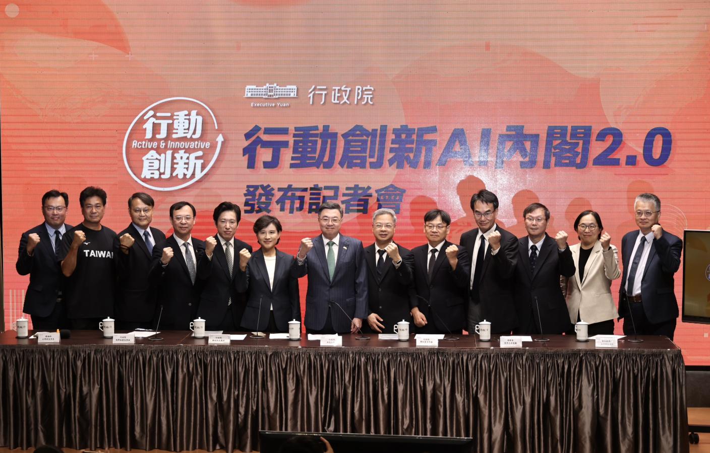 卓榮泰率內閣2.0亮相，這次內閣改組最大的特色是，次長換的比部長多。林啟弘攝