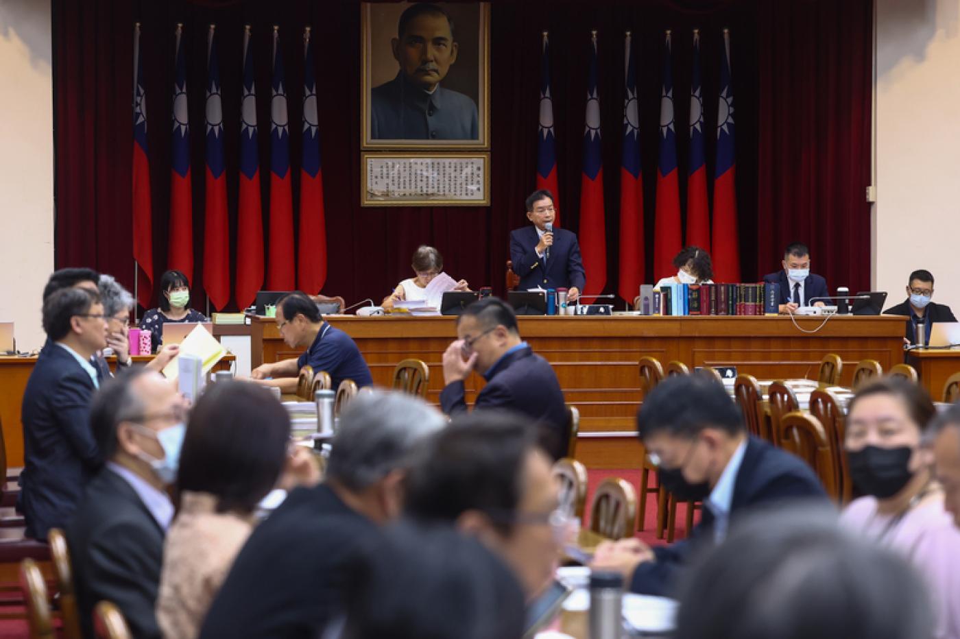 立法院28日舉行聯席審查114年度中央政府總預算追加預算案。中央社