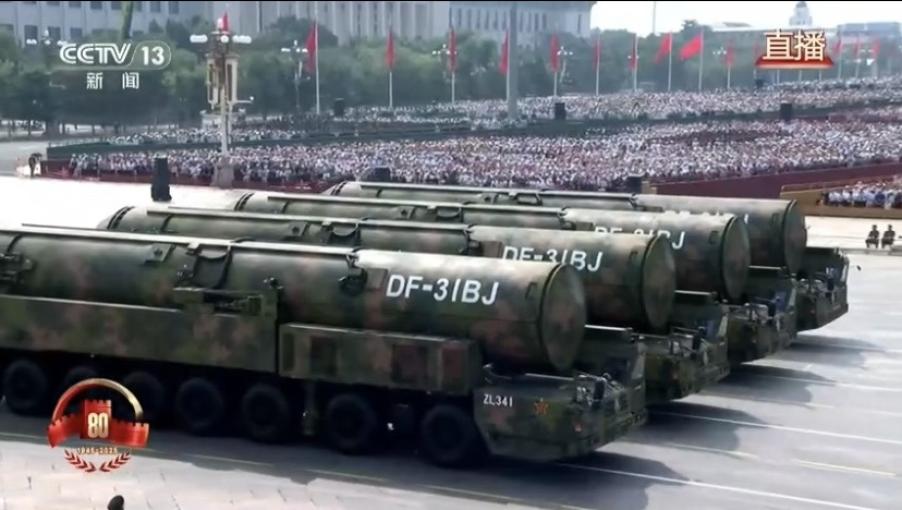 中共陸、海、空三位一體核飛彈首度亮相　中國官媒《央視》：打擊範圍涵蓋全球