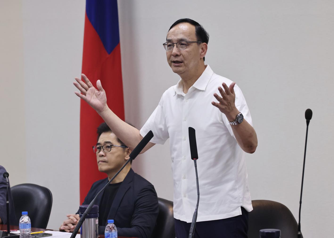 國民黨主席將於10月18日改選，現任黨主席朱立倫已宣布交棒。資料照片／林啟弘攝