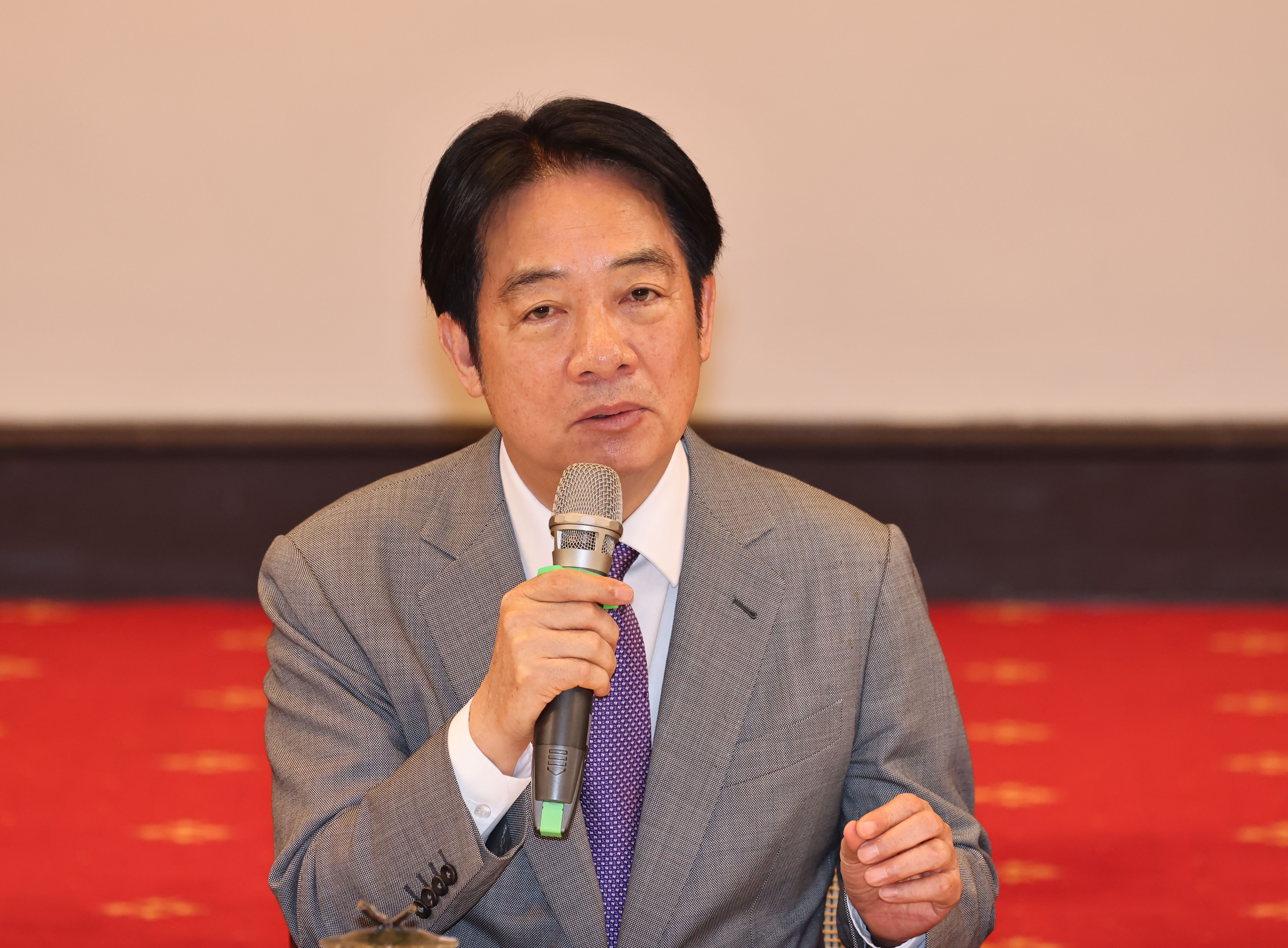 總統賴清德3日晚間在官邸宴請民進黨立委。資料照片／林啟弘攝