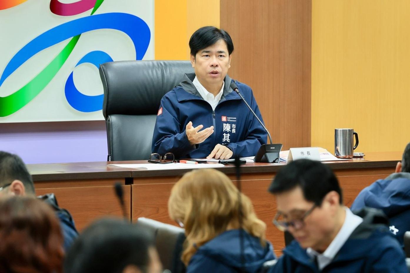 陳其邁的高雄市長任期將在明年底2屆任滿，他的民調是六都首長之冠。高雄市政府提供