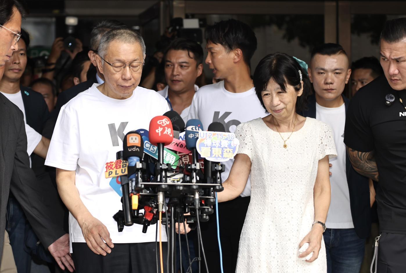 陳佩琪20日表示，監控中心打電話清晨3、4、5時查行蹤，導致柯文哲睡眠惡化。資料照片／林啟弘攝