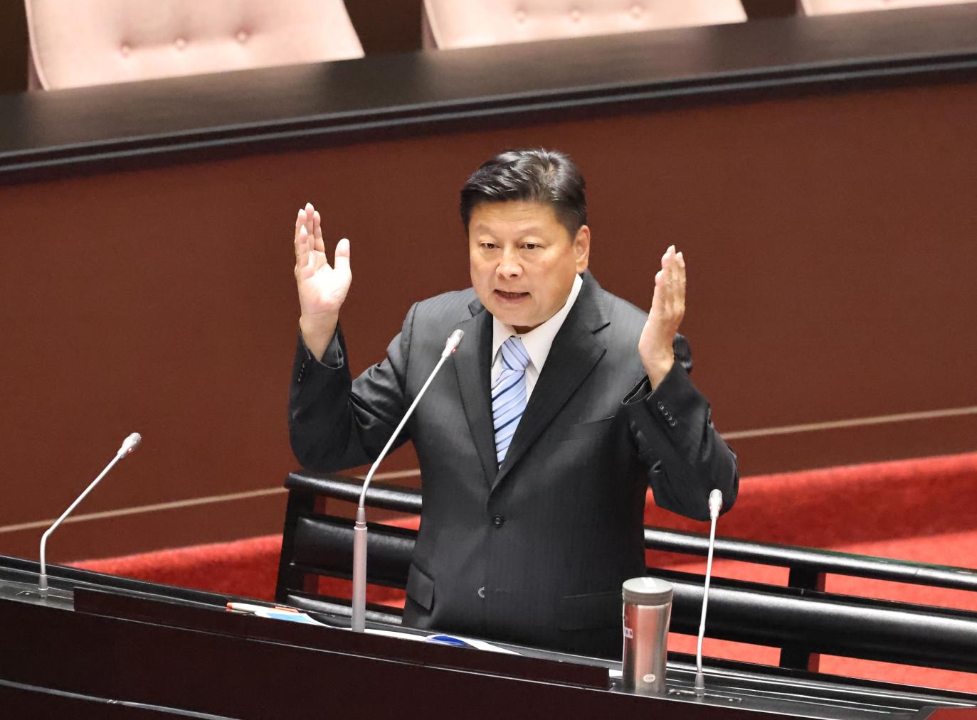 國民黨立院黨團總召傅崐萁原傳出也有意參選黨主席，最終卻未登記。資料照片／林啟弘攝