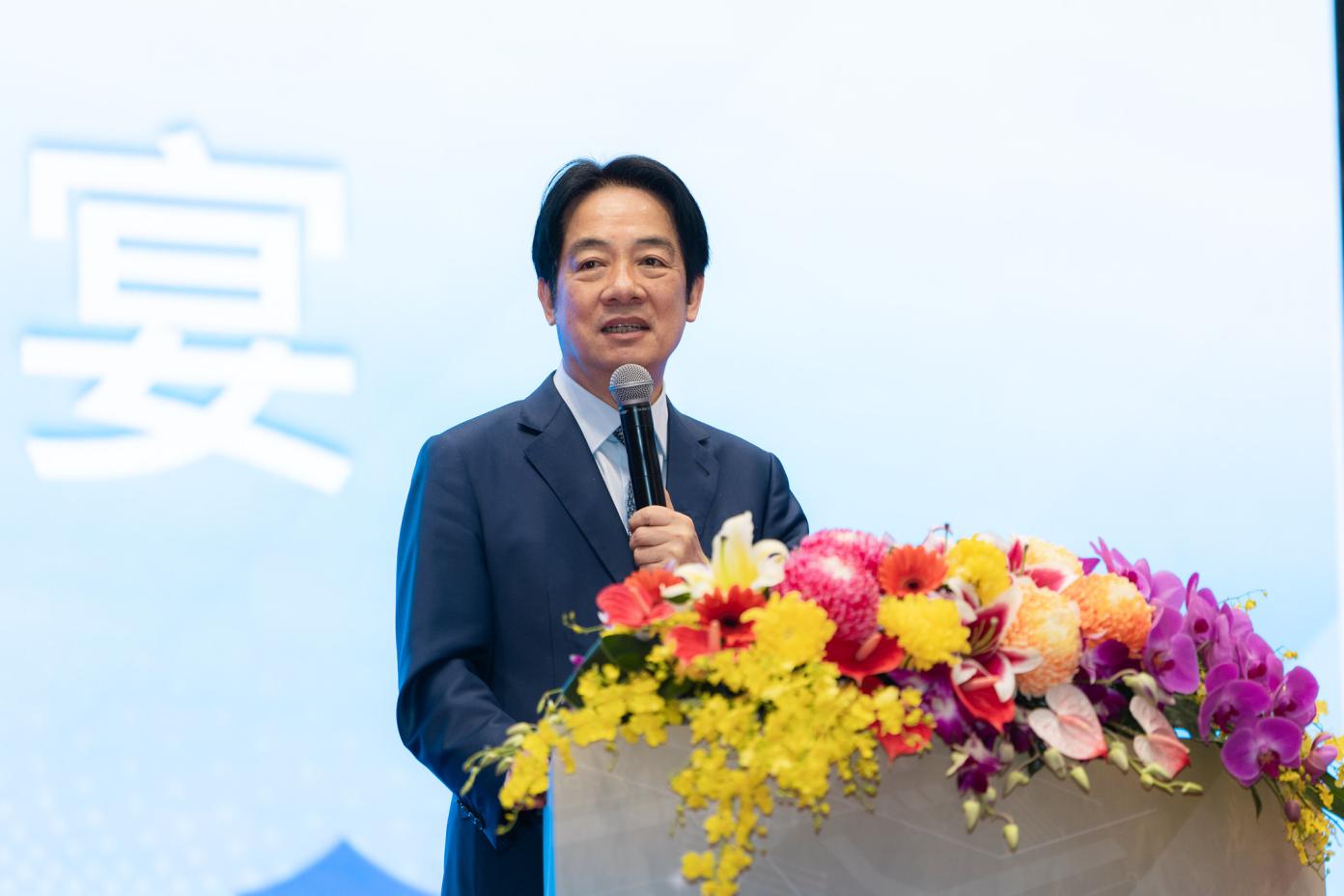 總統賴清德23日晚上出席世界台商總會晚宴。總統府提供