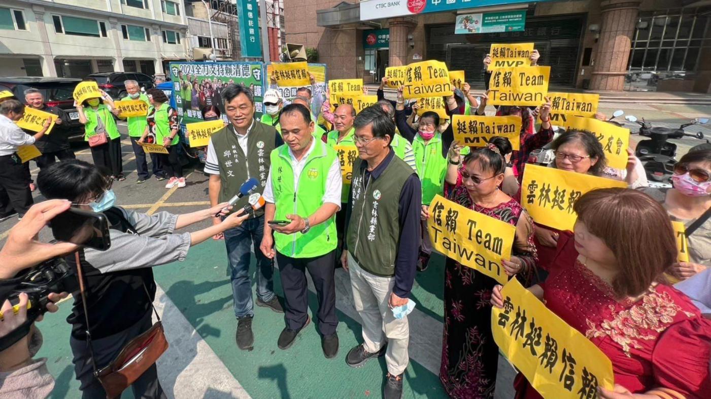 雲林500會3日以行動表態支持2024挺賴清德當選台灣總統。翻攝邱世文臉書