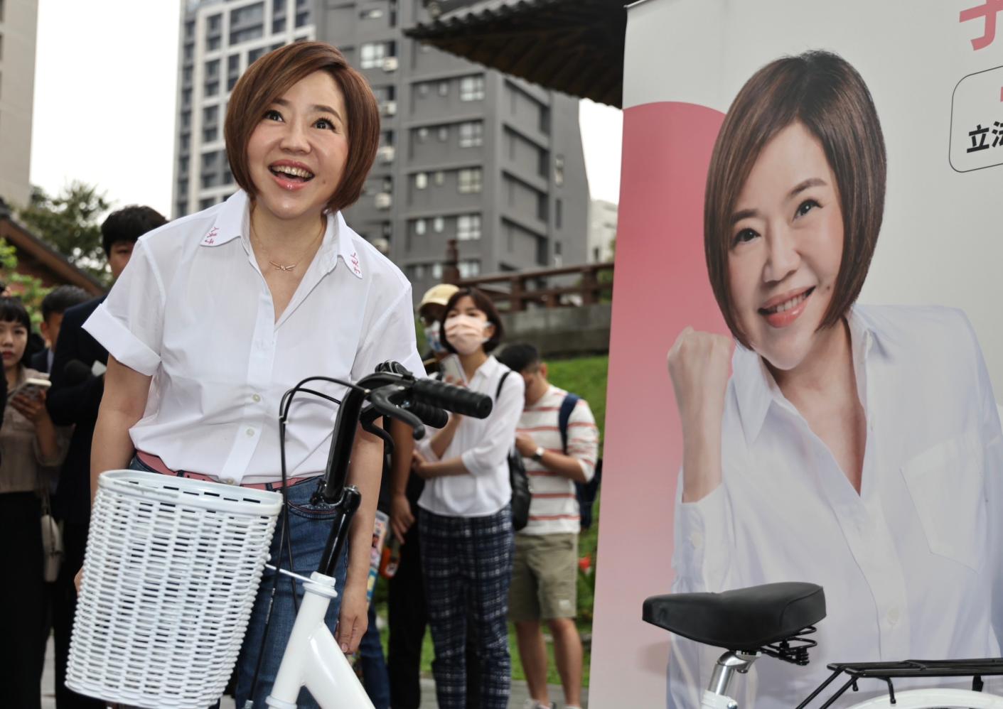 于美人20日宣布投入台北市立委第５選區（中正萬華）選舉。林啟弘攝