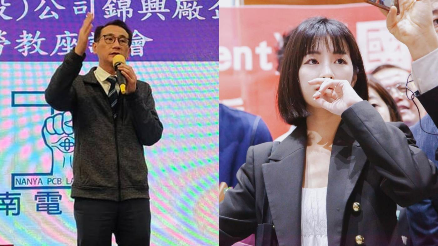 台灣民眾黨主席柯文哲日前一席低薪說，引爆民進黨立委鄭運鵬(左)和民眾黨發言人徐千晴(右)間的戰火。翻攝兩人臉書