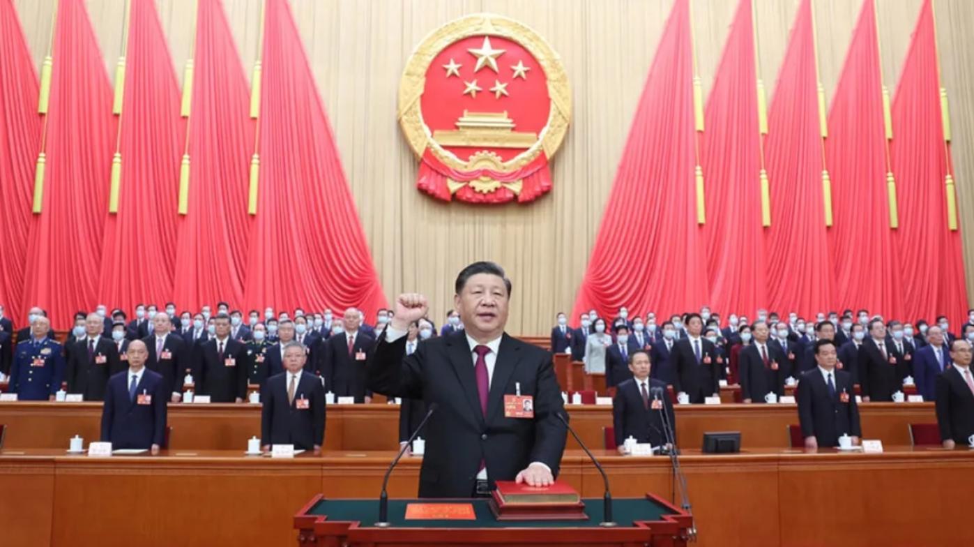  習近平10日全國人大一次會議中全票當選當選中國國家主席，開啟第3任期。翻攝微博