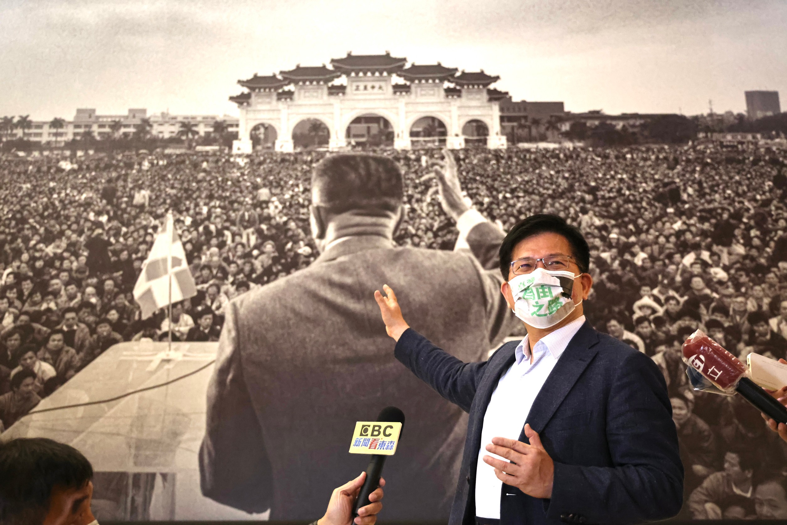 林佳龍積極爭取參選台北市長，已提出多項政見。資料照片／林啟弘攝
