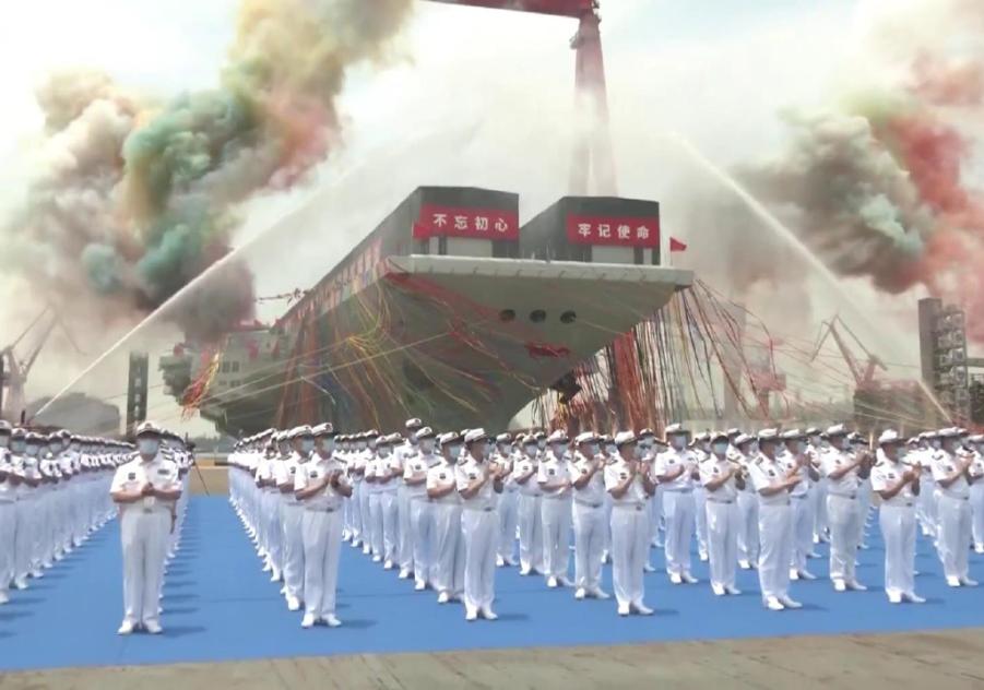 中國第三艘航母「福建號」17日下水　美軍方估2024年正式服役