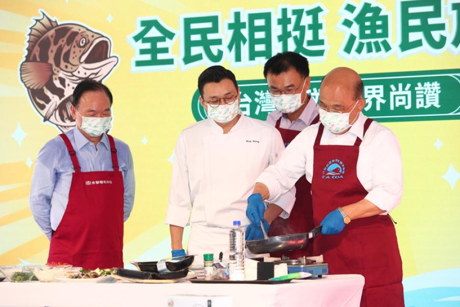 中國禁台灣石斑魚　蔡英文、蘇貞昌今不約而同促銷「民主的魚」
