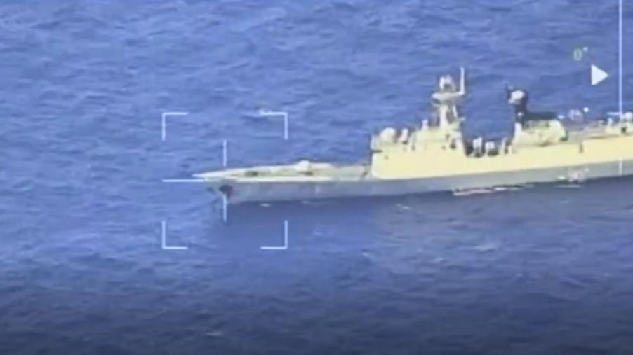 海軍監控中共馬鞍山艦僅距１百碼　創兩岸軍艦在台海最接近首例